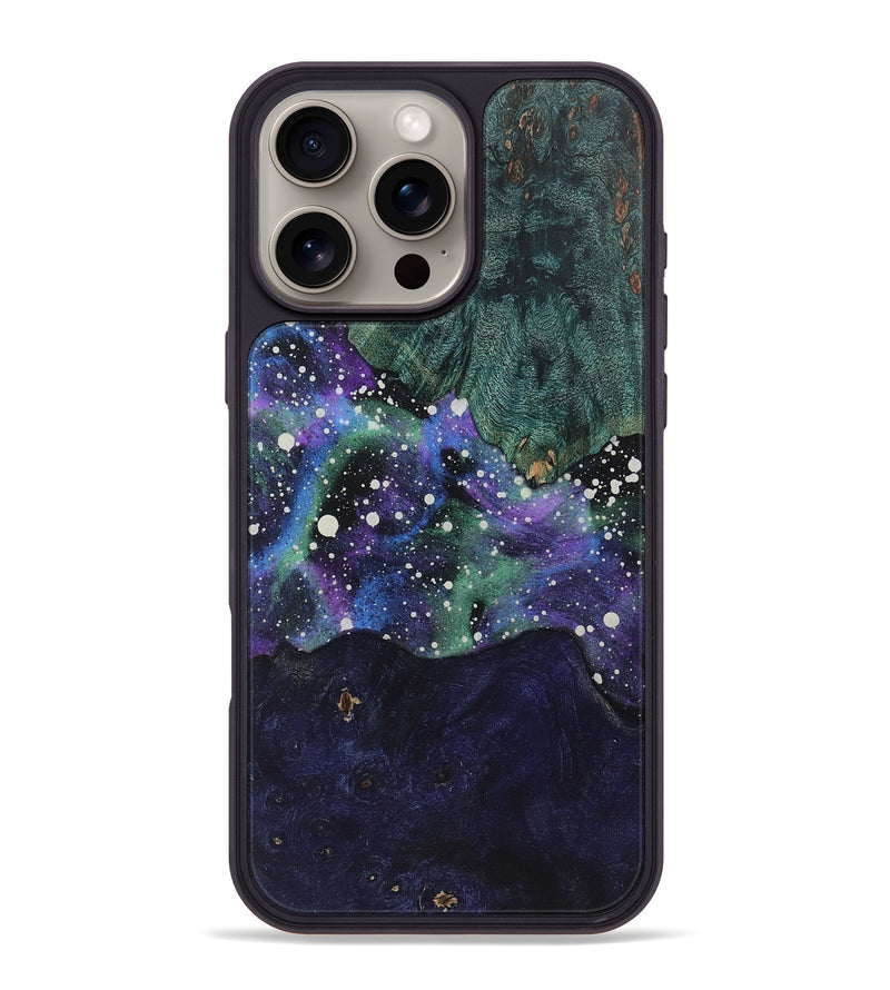 iPhone 16 Pro Max Wood+Resin Phone Case - Mattie (Cosmos, 721579)