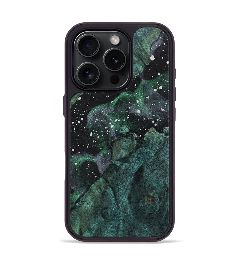 iPhone 16 Pro Wood+Resin Phone Case - Tina (Cosmos, 721585)
