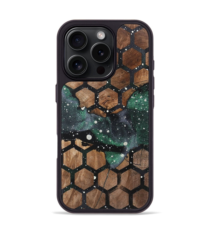 iPhone 16 Pro Wood+Resin Phone Case - Adeline (Cosmos, 721590)