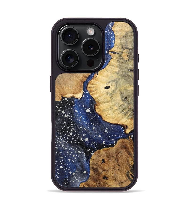 iPhone 16 Pro Wood+Resin Phone Case - Colleen (Cosmos, 721597)