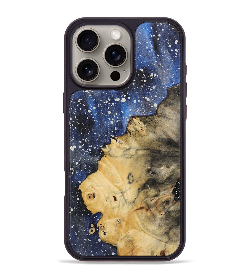 iPhone 16 Pro Max Wood+Resin Phone Case - Rebekah (Cosmos, 721599)
