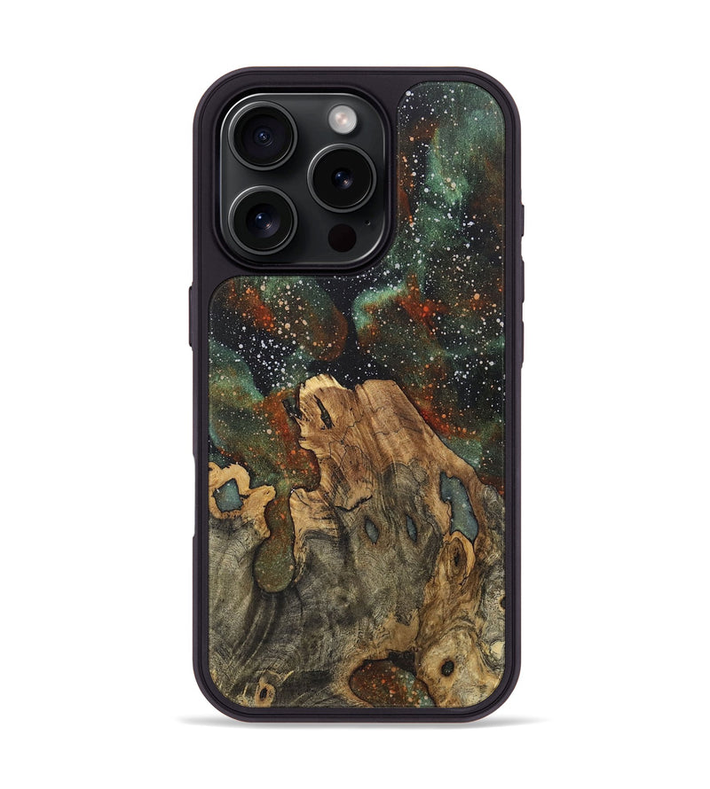 iPhone 16 Pro Wood+Resin Phone Case - Stephanie (Cosmos, 721606)