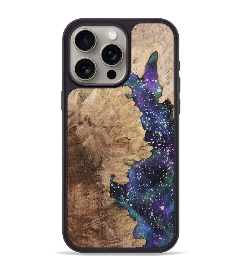 iPhone 15 Pro Max Wood+Resin Phone Case - Kellen (Cosmos, 721611)