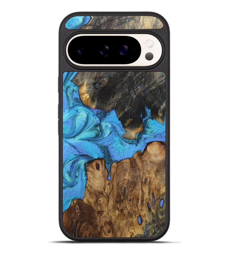 Pixel 9 Pro XL Wood+Resin Phone Case - Jayla (Blue, 721620)