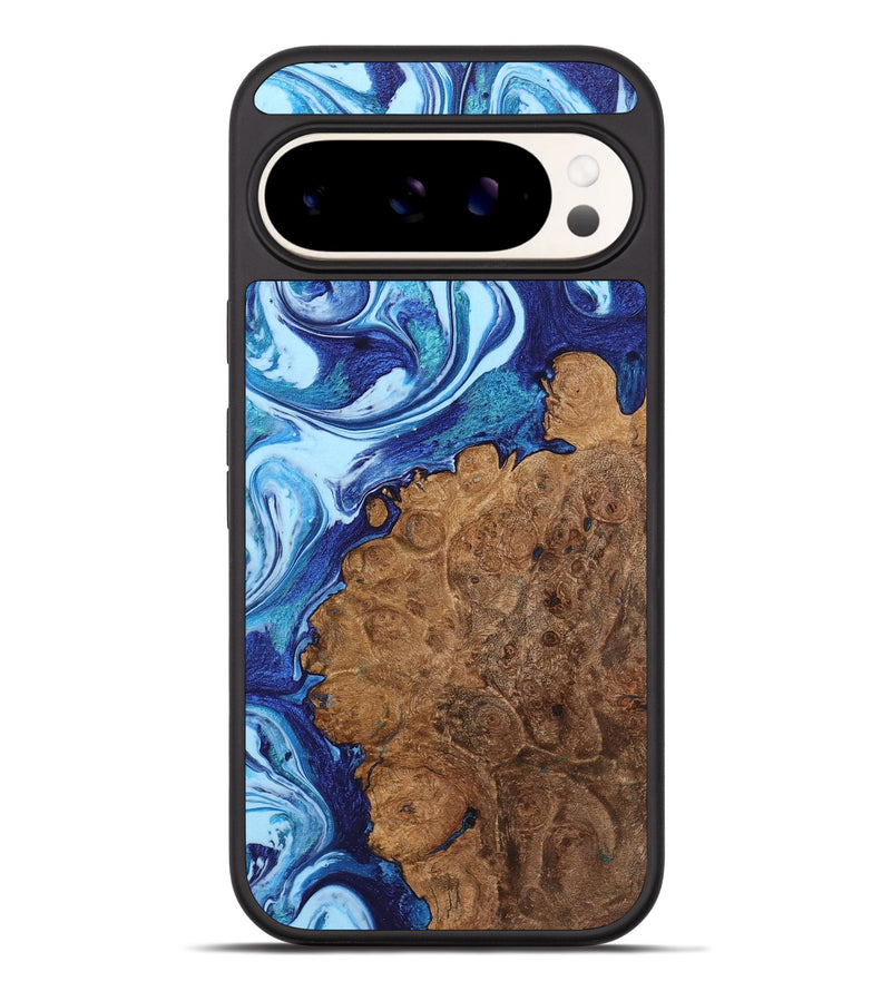 Pixel 9 Pro XL Wood+Resin Phone Case - Randall (Blue, 721658)