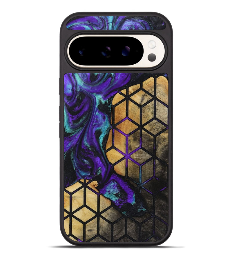 Pixel 9 Pro XL Wood+Resin Phone Case - Rochelle (Pattern, 721698)