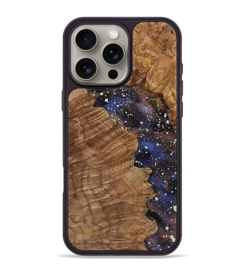 iPhone 16 Pro Max Wood+Resin Phone Case - Judah (Cosmos, 721817)