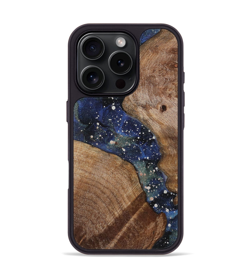iPhone 16 Pro Wood+Resin Phone Case - Duane (Cosmos, 721826)