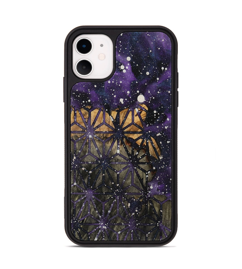 iPhone 11 Wood+Resin Phone Case - Cedric (Cosmos, 721830)