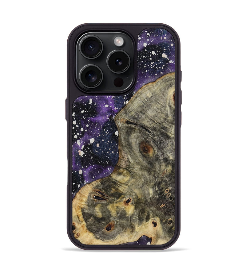 iPhone 16 Pro Wood+Resin Phone Case - Tisha (Cosmos, 721832)