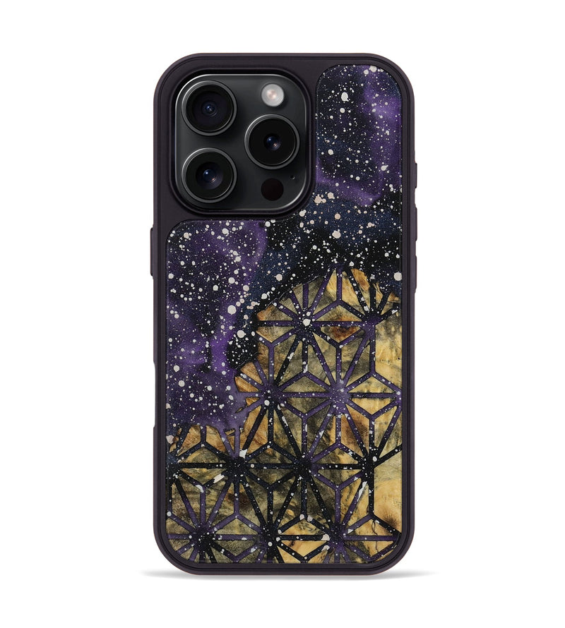 iPhone 16 Pro Wood+Resin Phone Case - Daisy (Cosmos, 721836)