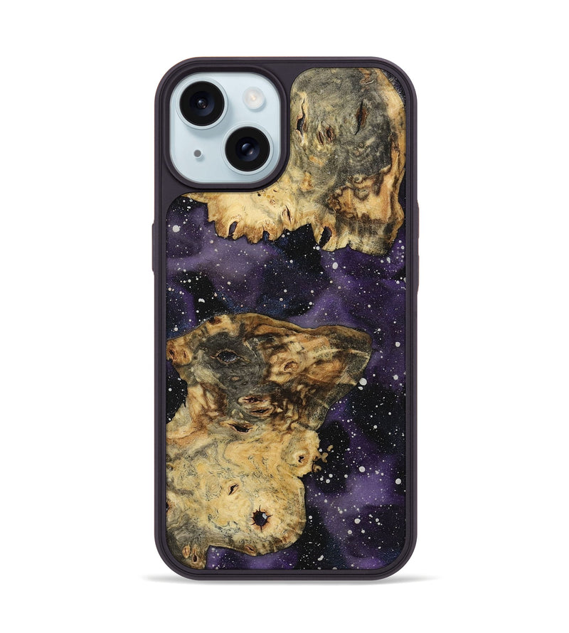 iPhone 15 Wood+Resin Phone Case - Lola (Cosmos, 721839)