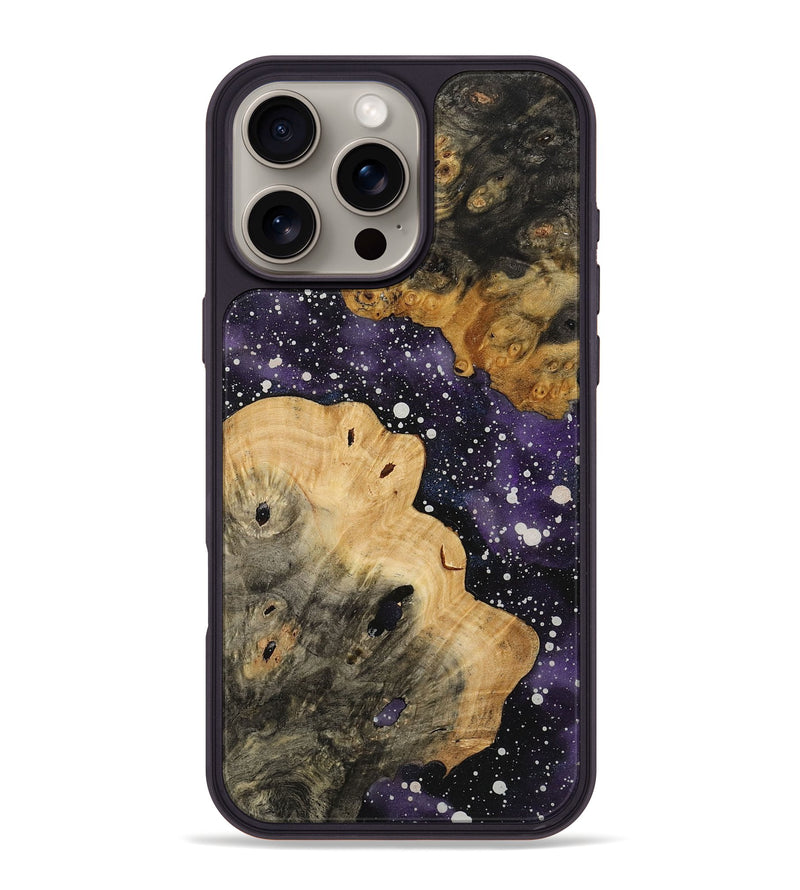 iPhone 16 Pro Max Wood+Resin Phone Case - Kaleb (Cosmos, 721841)
