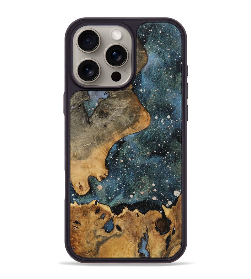 iPhone 16 Pro Max Wood+Resin Phone Case - Rachelle (Cosmos, 721842)