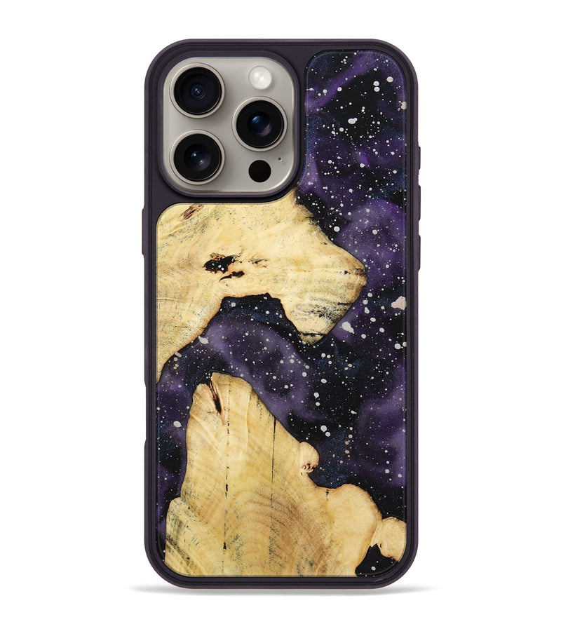 iPhone 16 Pro Max Wood+Resin Phone Case - Bernadette (Cosmos, 721849)