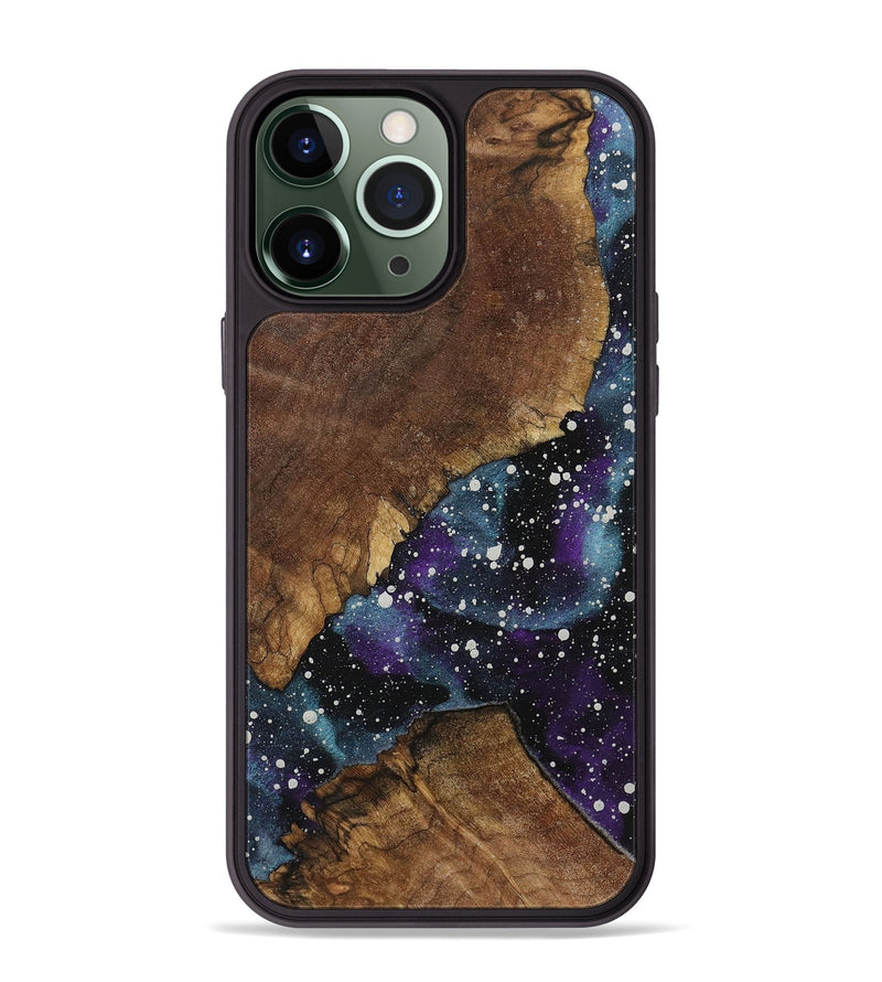 iPhone 13 Pro Max Wood+Resin Phone Case - Miracle (Cosmos, 721853)