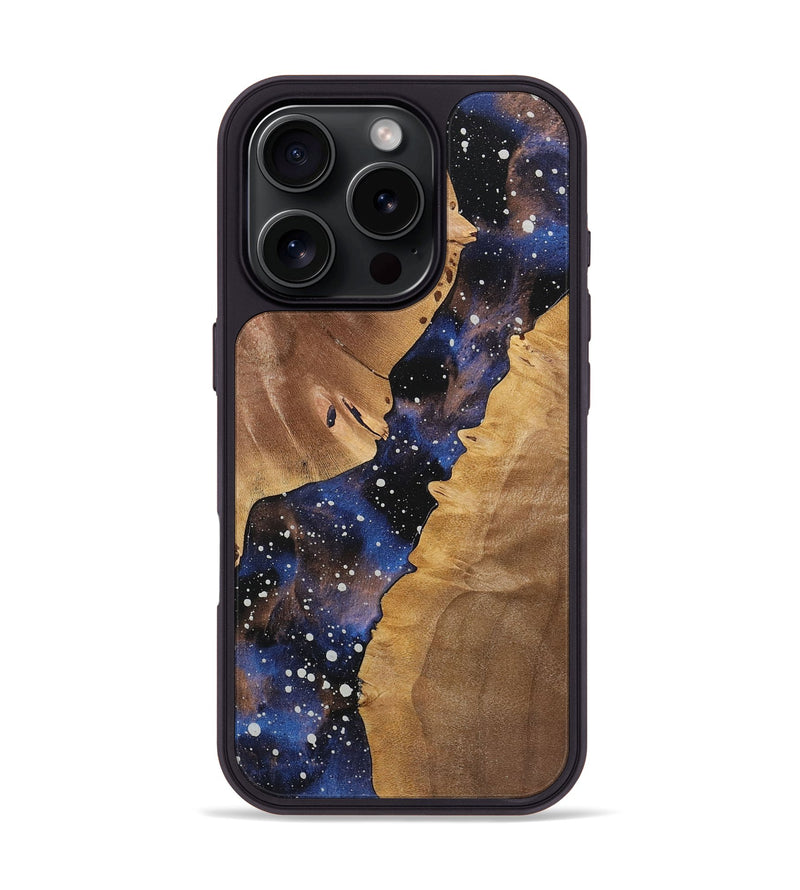 iPhone 16 Pro Wood+Resin Phone Case - Paulette (Cosmos, 721859)