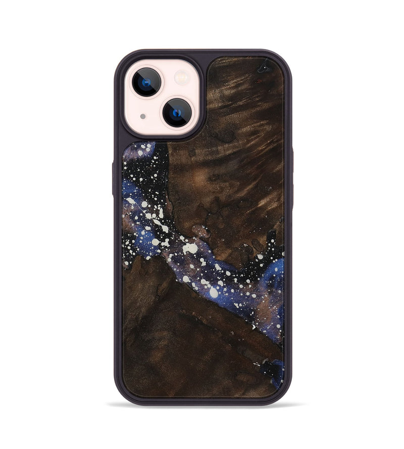 iPhone 14 Wood+Resin Phone Case - Abby (Cosmos, 721862)