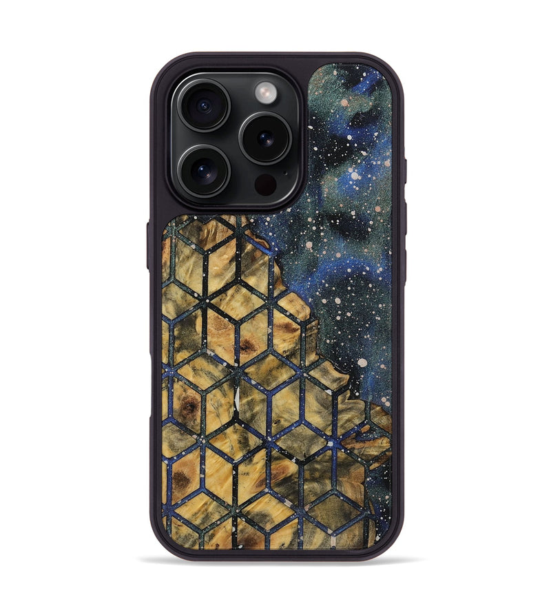 iPhone 16 Pro Wood+Resin Phone Case - Bernard (Cosmos, 721864)