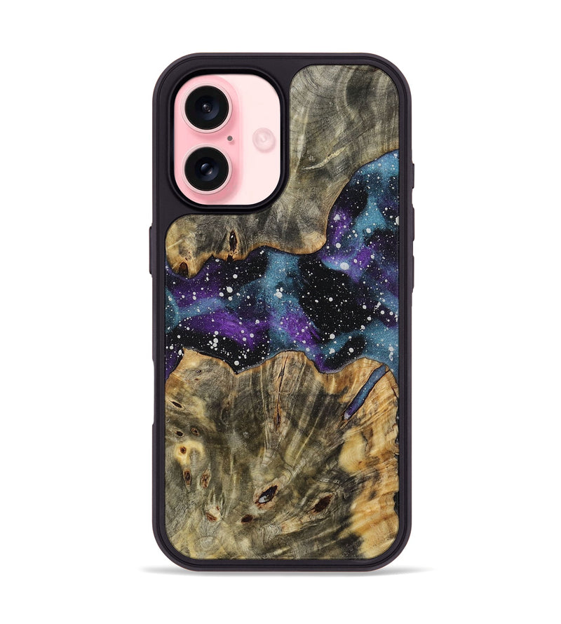 iPhone 16 Wood+Resin Phone Case - Aylin (Cosmos, 721874)