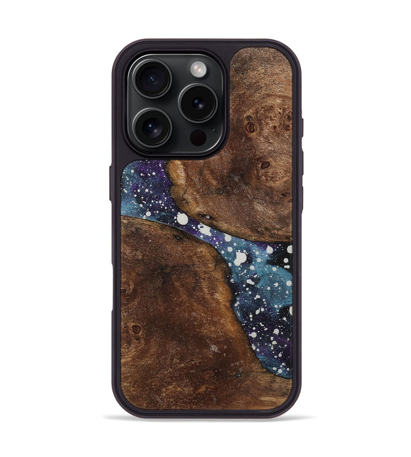 iPhone 16 Pro Wood+Resin Phone Case - Ethel (Cosmos, 721875)