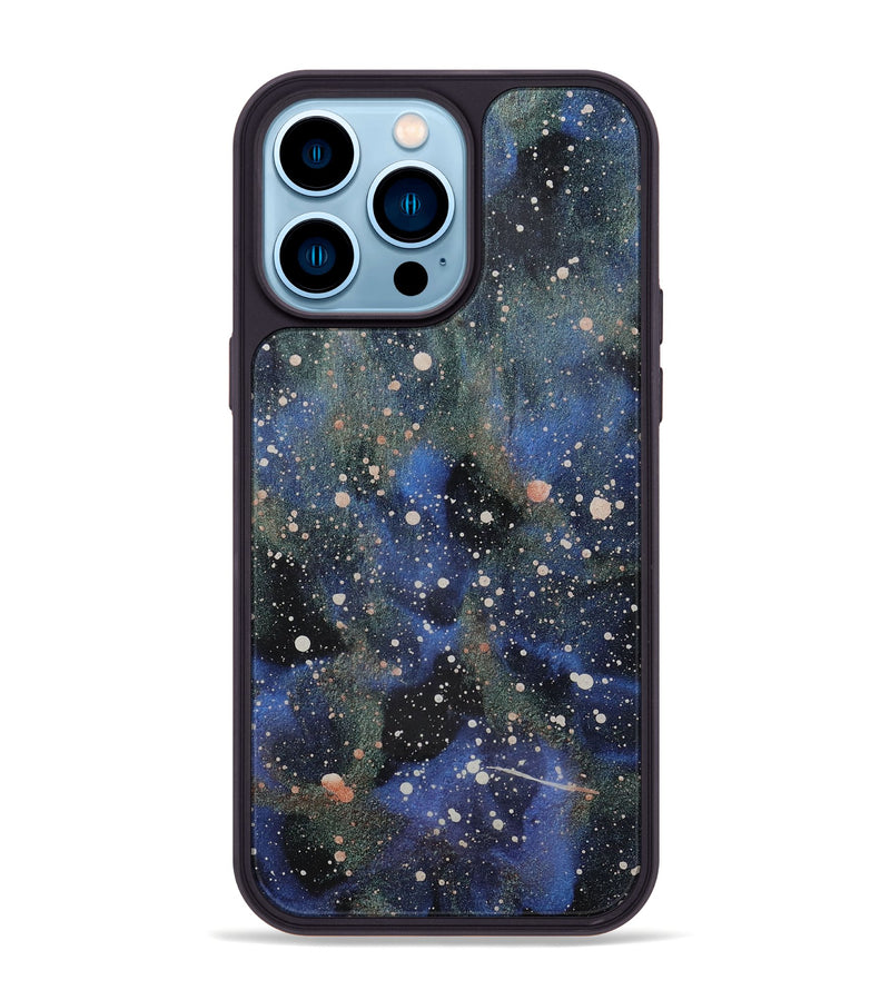iPhone 14 Pro Max Wood+Resin Phone Case - Leigh (Cosmos, 721886)