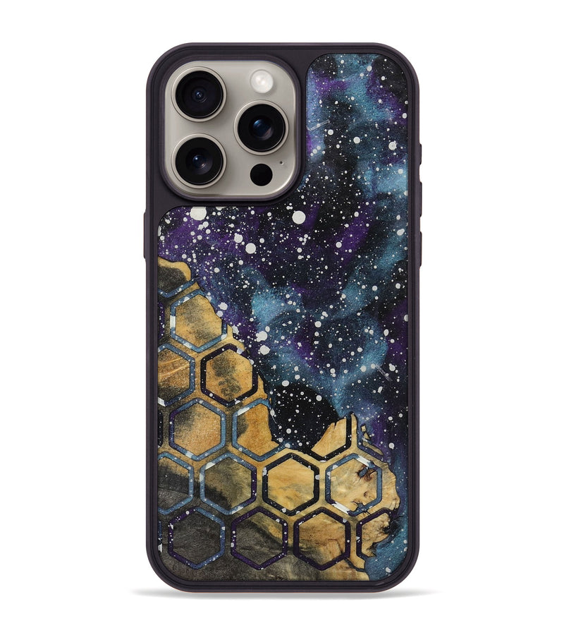 iPhone 15 Pro Max Wood+Resin Phone Case - Alison (Cosmos, 721890)