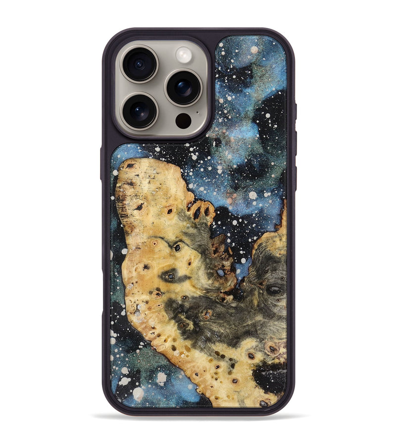 iPhone 16 Pro Max Wood+Resin Phone Case - Ross (Cosmos, 721896)