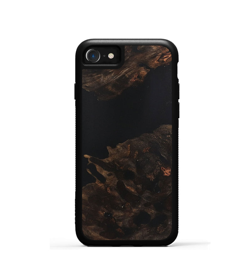 iPhone SE Wood+Resin Phone Case - Cory (Pure Black, 721976)