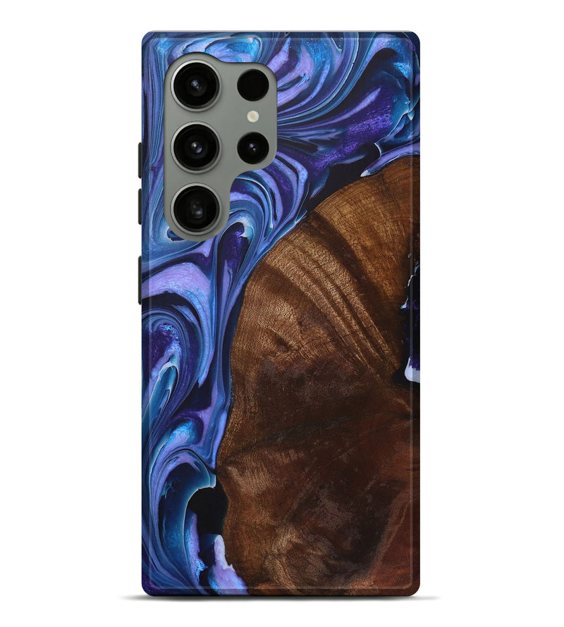 Galaxy S24 Ultra Wood+Resin Live Edge Phone Case - Margaret (Purple, 722010)