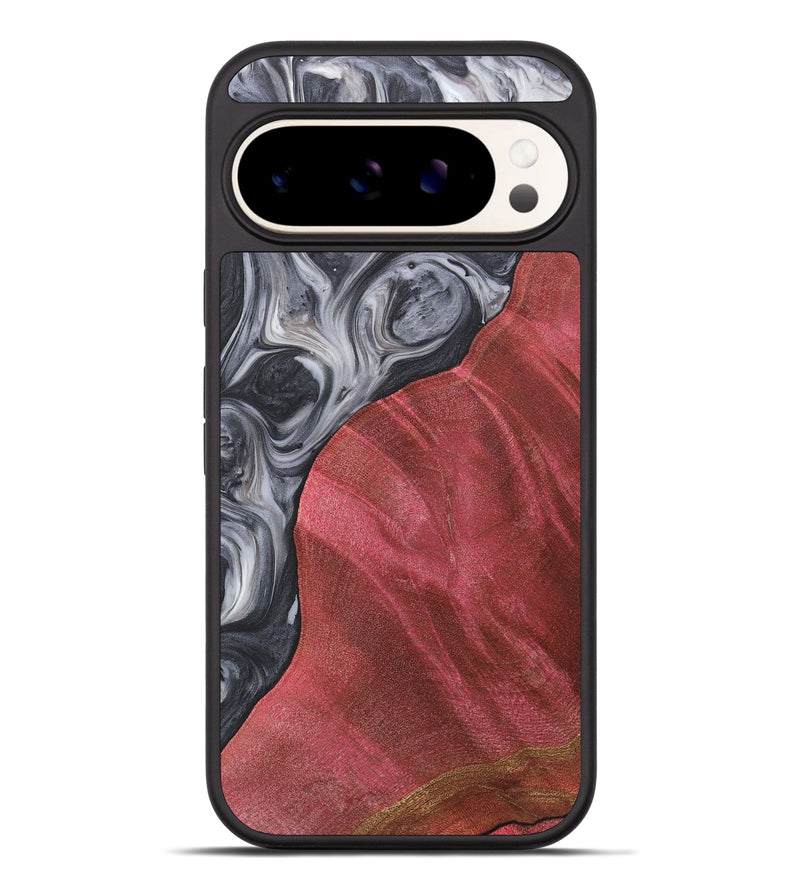 Pixel 9 Pro XL Wood+Resin Phone Case - Yesenia (Black & White, 722165)