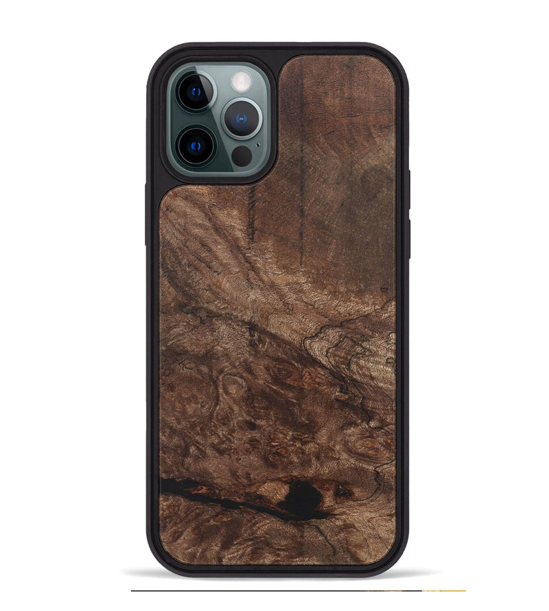 iPhone 12 Pro Max Wood+Resin Phone Case - Howard (Wood Burl, 722217)