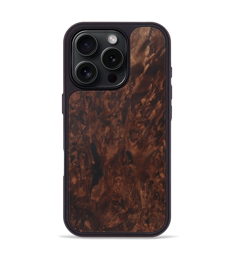 iPhone 16 Pro Wood+Resin Phone Case - Elizabeth (Wood Burl, 722223)