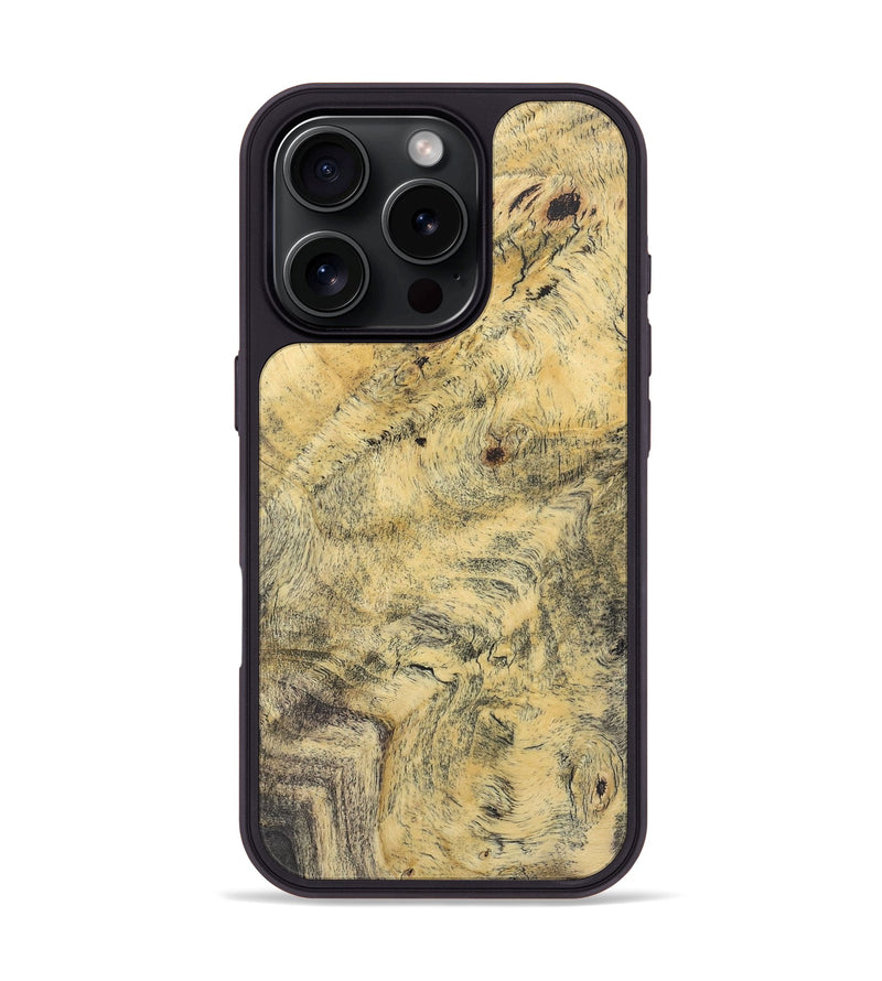 iPhone 16 Pro Wood+Resin Phone Case - Karl (Wood Burl, 722229)