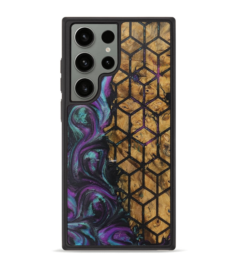 Galaxy S23 Ultra Wood+Resin Phone Case - Ezequiel (Pattern, 722314)