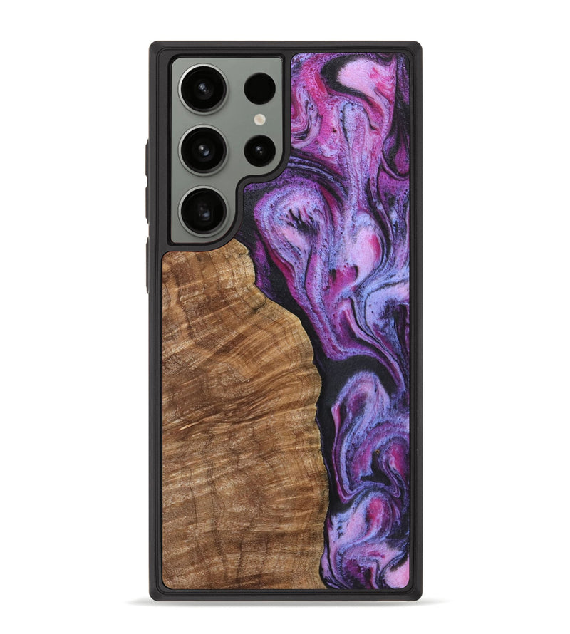 Galaxy S23 Ultra Wood+Resin Phone Case - Bryce (Purple, 722363)