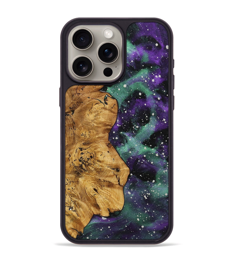 iPhone 15 Pro Max Wood+Resin Phone Case - Cyrus (Cosmos, 722566)