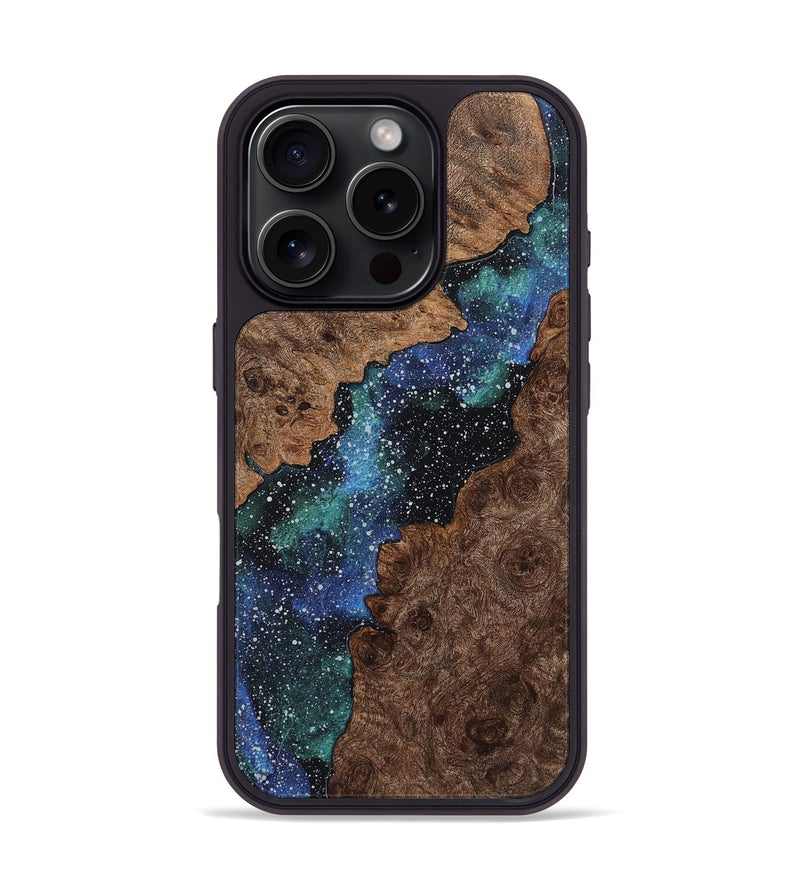 iPhone 16 Pro Wood+Resin Phone Case - Mildred (Cosmos, 722572)