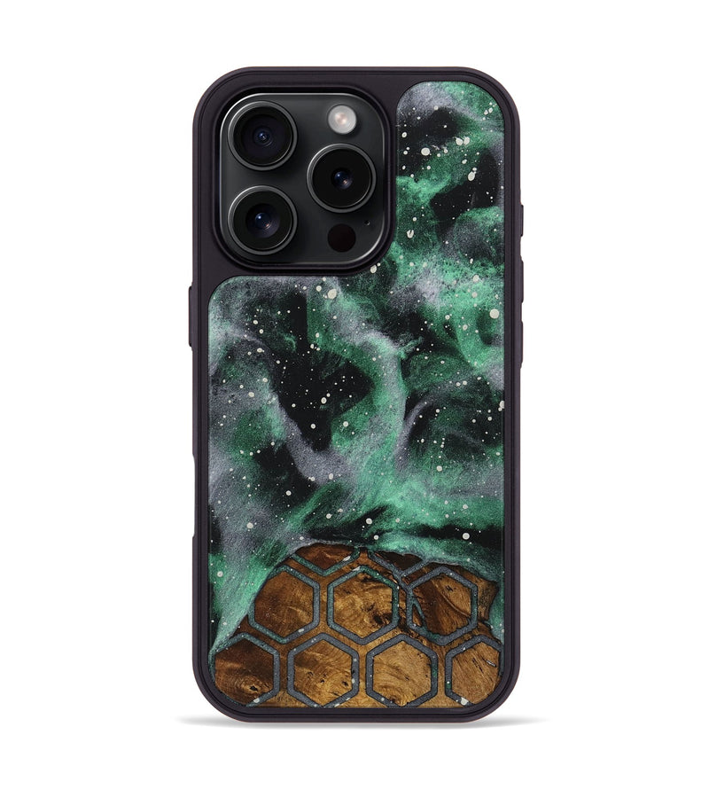 iPhone 16 Pro Wood+Resin Phone Case - Thomas (Cosmos, 722580)