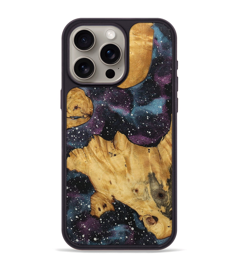 iPhone 15 Pro Max Wood+Resin Phone Case - Nayeli (Cosmos, 722582)