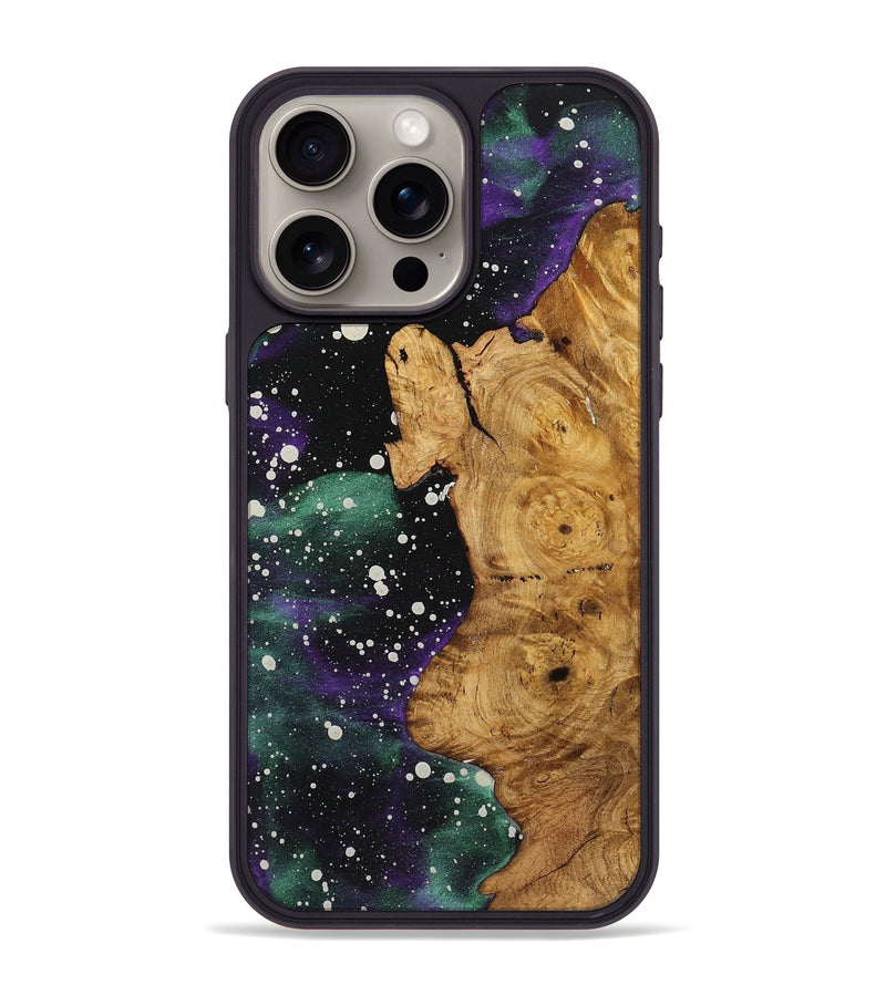 iPhone 15 Pro Max Wood+Resin Phone Case - Bertha (Cosmos, 722591)
