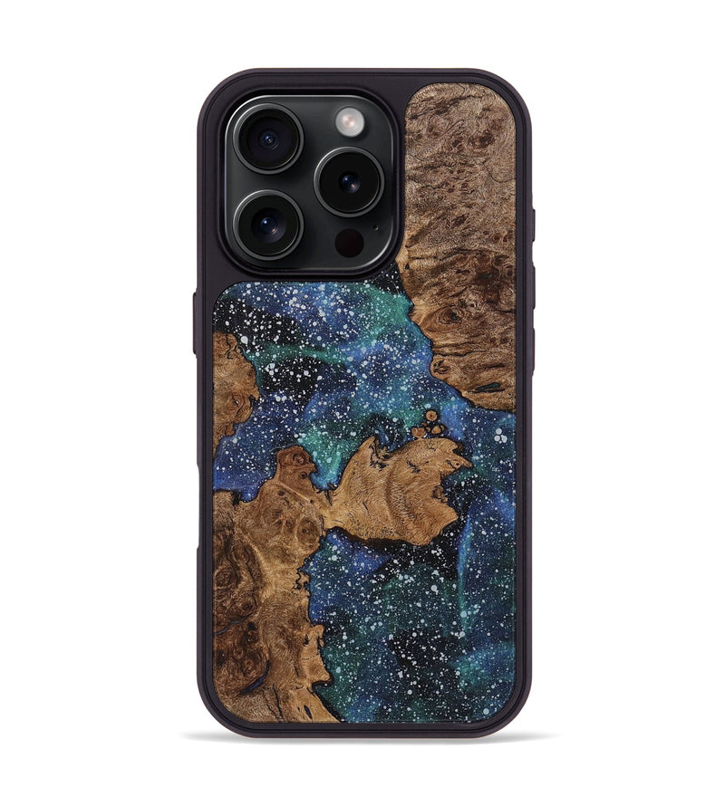 iPhone 16 Pro Wood+Resin Phone Case - Amy (Cosmos, 722605)