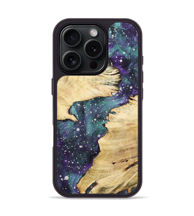 iPhone 16 Pro Wood+Resin Phone Case - Freya (Cosmos, 722626)