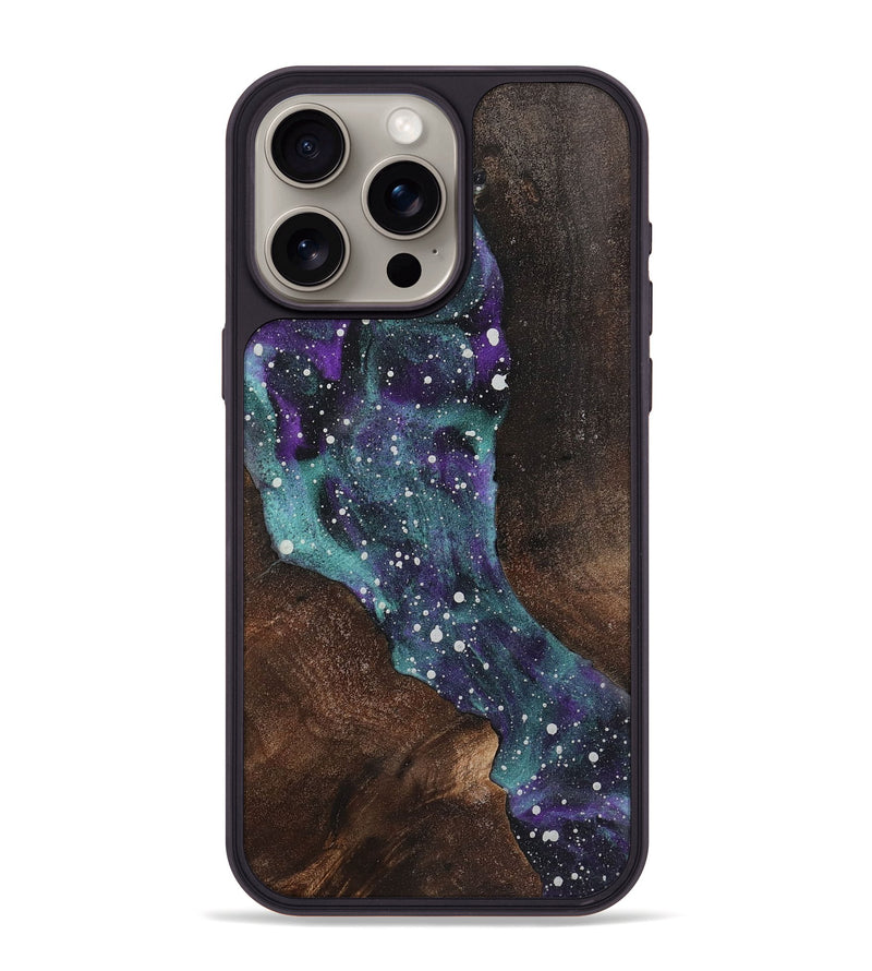 iPhone 15 Pro Max Wood+Resin Phone Case - Anita (Cosmos, 722627)