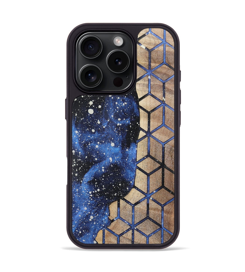 iPhone 16 Pro Wood+Resin Phone Case - Lauren (Cosmos, 722628)