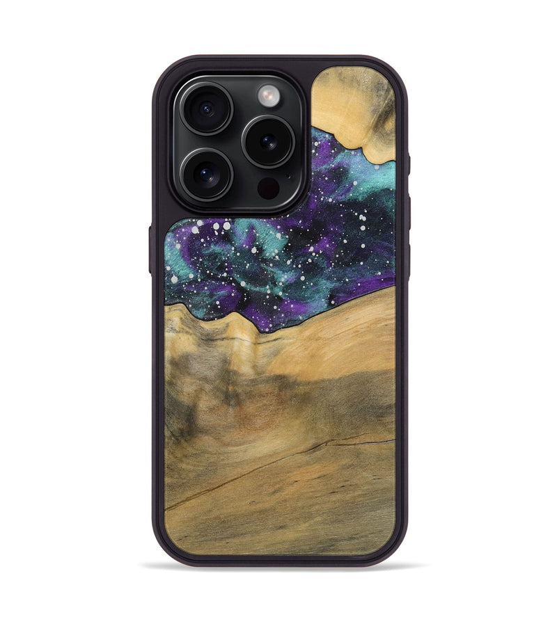 iPhone 15 Pro Wood+Resin Phone Case - Jenifer (Cosmos, 722650)