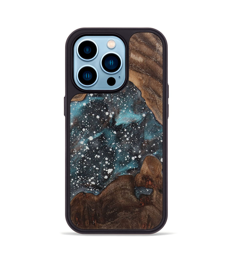 iPhone 14 Pro Wood+Resin Phone Case - Corbin (Cosmos, 722655)