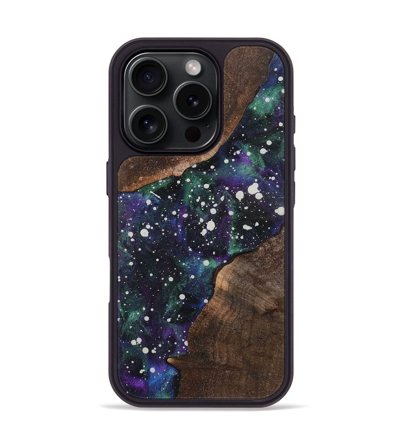 iPhone 16 Pro Wood+Resin Phone Case - Morgan (Cosmos, 722667)