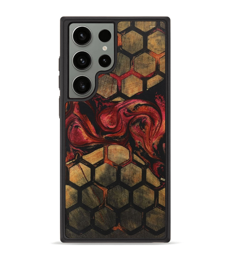 Galaxy S23 Ultra Wood+Resin Phone Case - Martha (Pattern, 722709)
