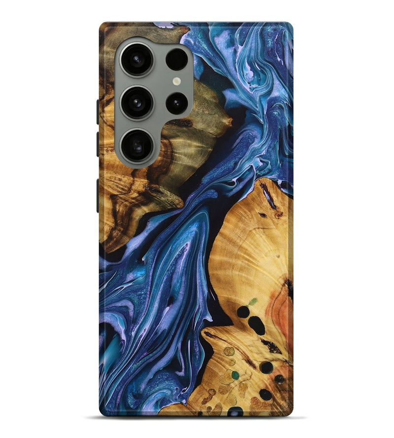 Galaxy S24 Ultra Wood+Resin Live Edge Phone Case - Tierra (Purple, 722776)